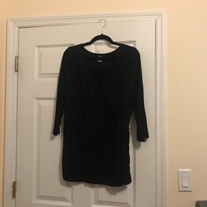 Jennifer Lopez Mid Sleeve Blouse XL Black
